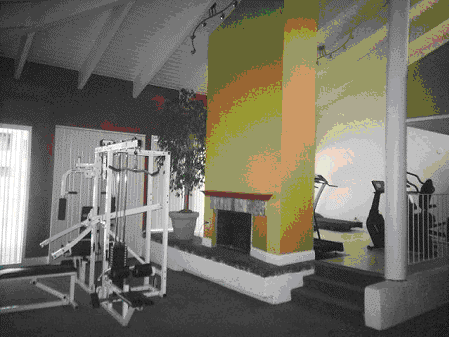 (INTERIOR OF EXERCISE ROOM)
